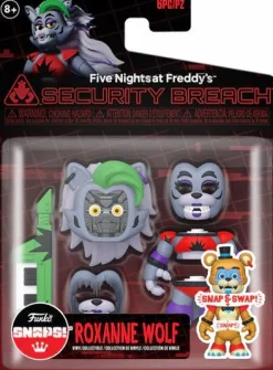 Five Nights at Freddy's: Security Breach - Glamrock Roxanne Wolf Snaps! 3" Action Figure