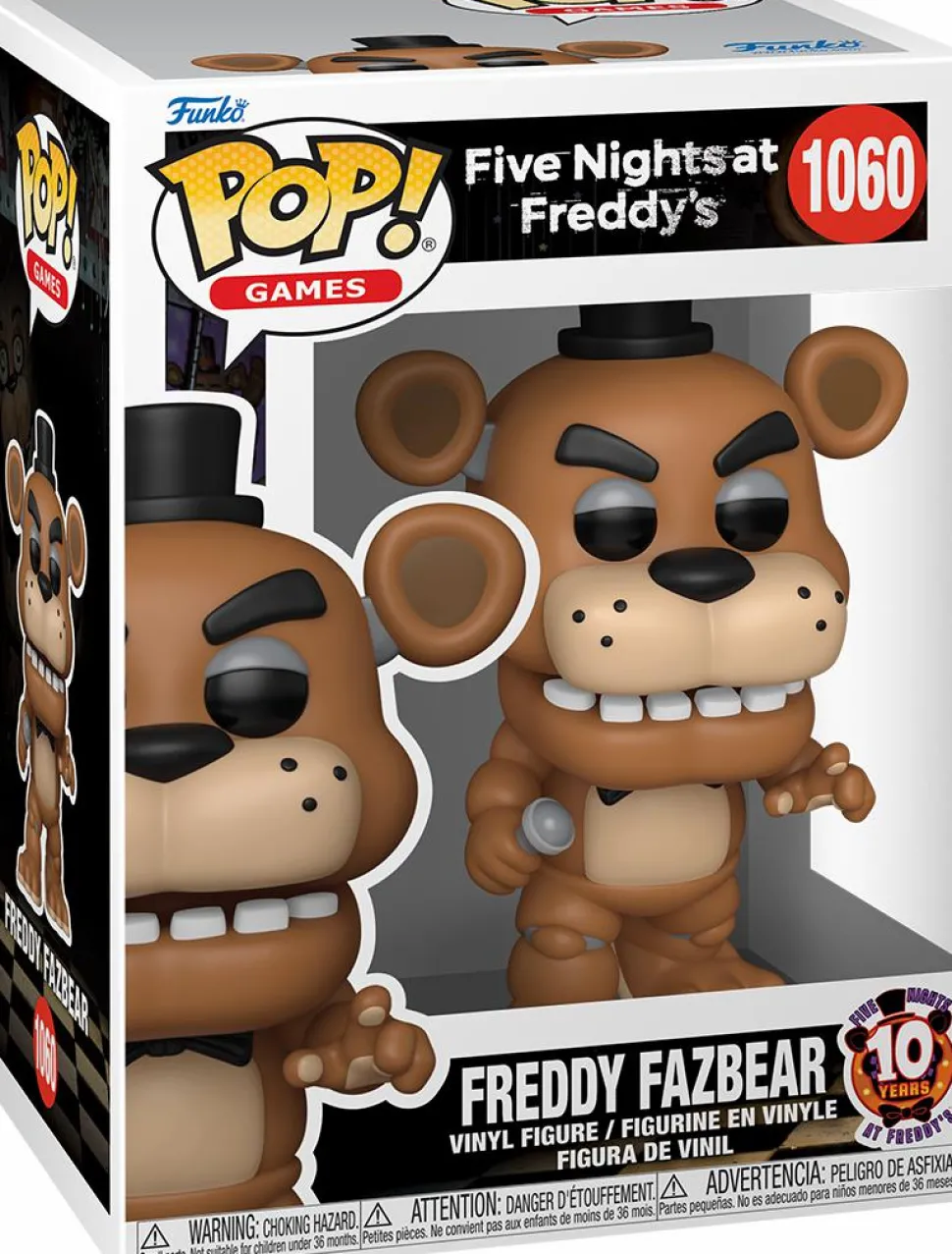 Five Nights at Freddy's: 10th Anniversary - Freddy Fazbear Pop! Vinyl Figure