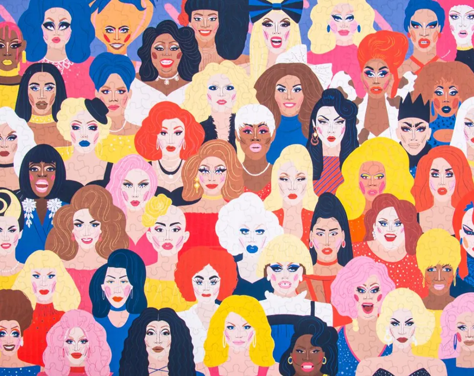 Fizz Creations - Drag Queen 2-1 Double Sided 500 Piece Jigsaw Puzzle