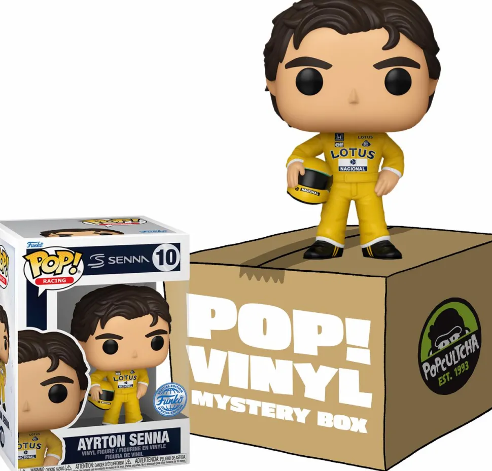 Formula One - Ayrton Senna (Lotus Racing Suit) Mystery Box (Includes Senna & 3 Exclusive Pop! Vinyl Figures)