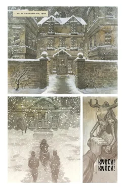 Four Gathered on Christmas Eve Hardcover Book