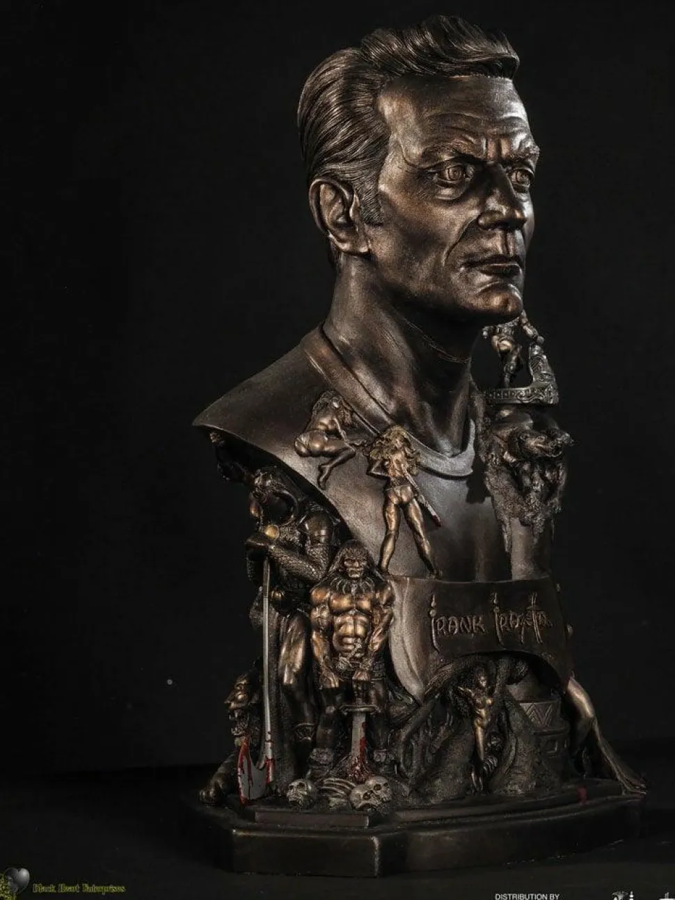 Frank Frazetta - Frank Frazetta Tribute Faux Bronze 1:1 Scale Life-Size Bust