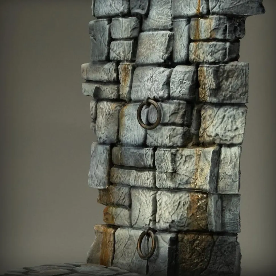 Frankenstein (1931) - Castle Wall 1/6th Scale Action Figure Diorama Accessory