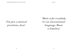 Freddie Mercury - Lines to Live By: Break Free with the Words of Freddie Hardcover Book