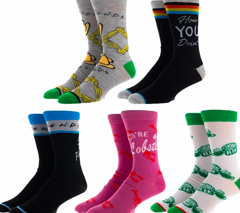 Friends - Crew Socks 5-Pack (One Size)