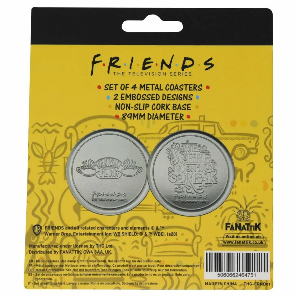 Friends - Embossed Metal Coasters 4-Pack