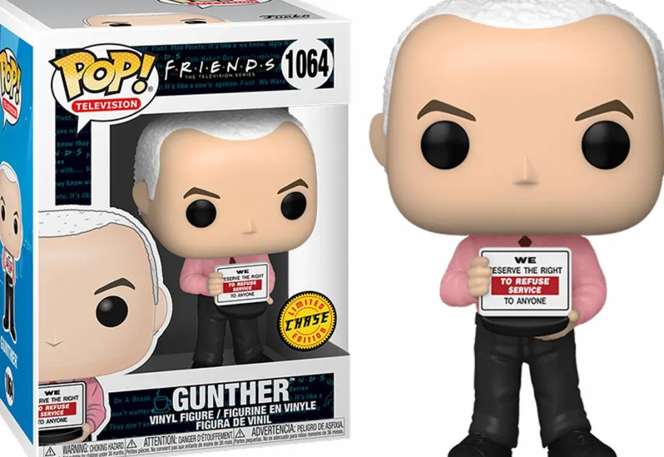 Friends - Gunther Pop! Vinyl Figure in Acrylic Pop! Protector (Chase Variant)