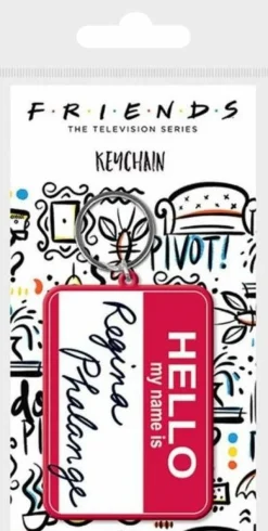 Friends - Regina Phalange Name Badge Rubber Keychain