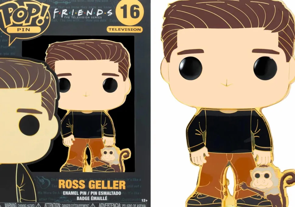 Friends - Ross Geller 4" Pop! Enamel Pin