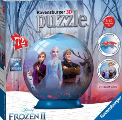 Frozen 2 - Ball 5” 3D Jigsaw Puzzle (72 Pieces)