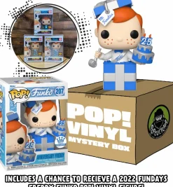 Funko - 25th Anniversary Freddy Funko Mystery Box (Includes Anniversary Freddy & 5 Mystery Pop! Vinyl Figures)