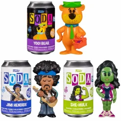 Funko SODA - Jimi Hendrix, Yogi Bear & She-Hulk SODA Vinyl Figure Bundle (2022 Funkon Convention Exclusive) (Set of 3)