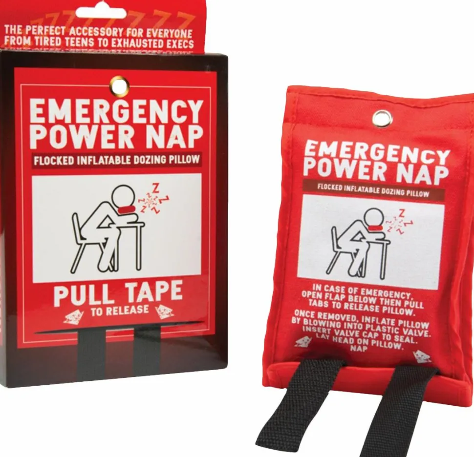 Funtime - Emergency Power Nap Flocked Inflatable Dozing Pillow