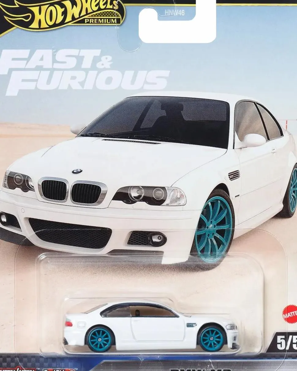 Furious 7 - BMW M3 Hot Wheels Premium Real Riders 1/64th Scale Die-Cast Vehicle Replica
