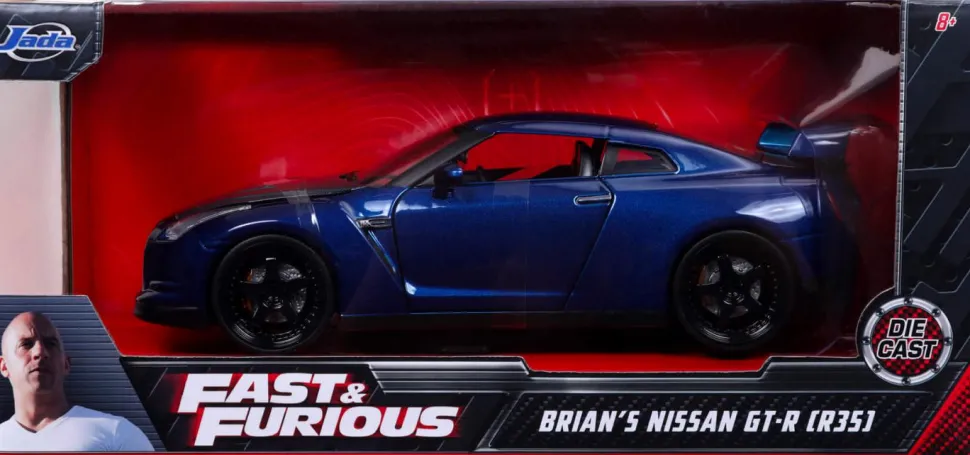 Furious 7 - Brian’s 2012 Nissan GT-R R35 1/24th Scale Metals Die-Cast Vehicle Replica