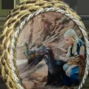 Game of Thrones - Glass Dragon Egg Christmas Ornament Daenerys with Dragons (Gold)