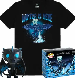 Game of Thrones - Icy Viserion Glow in the Dark Pop! Vinyl Figure & T-Shirt Box Set