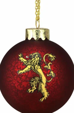 Game of Thrones - Lannister House Crest Rounded Decal Ball Christmas Ornament