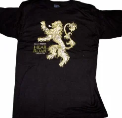 Game of Thrones - Lannister Hear Me Roar Black Male T-Shirt