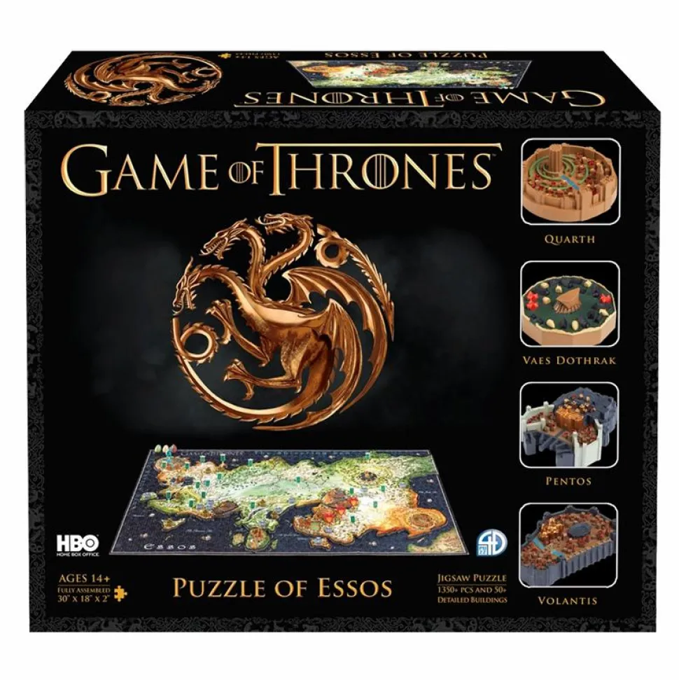 Game of Thrones - Map of Essos 4D Jigsaw Puzzle