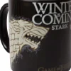 Game Of Thrones - Stark Winter is Coming Black Coffee Mug