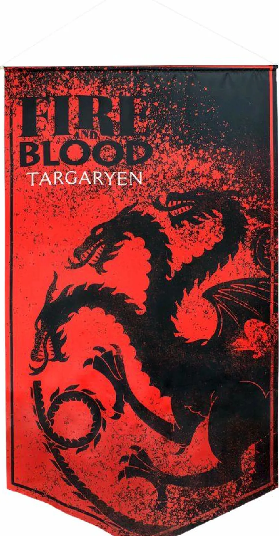 Game of Thrones - Targaryen Fire and Blood Satin Banner