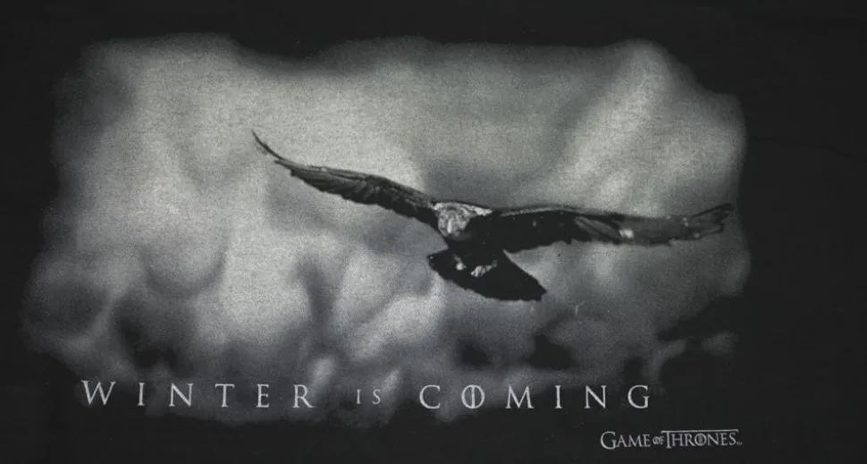 Game of Thrones - Winter Is Coming (Logo) Black Male T-Shirt