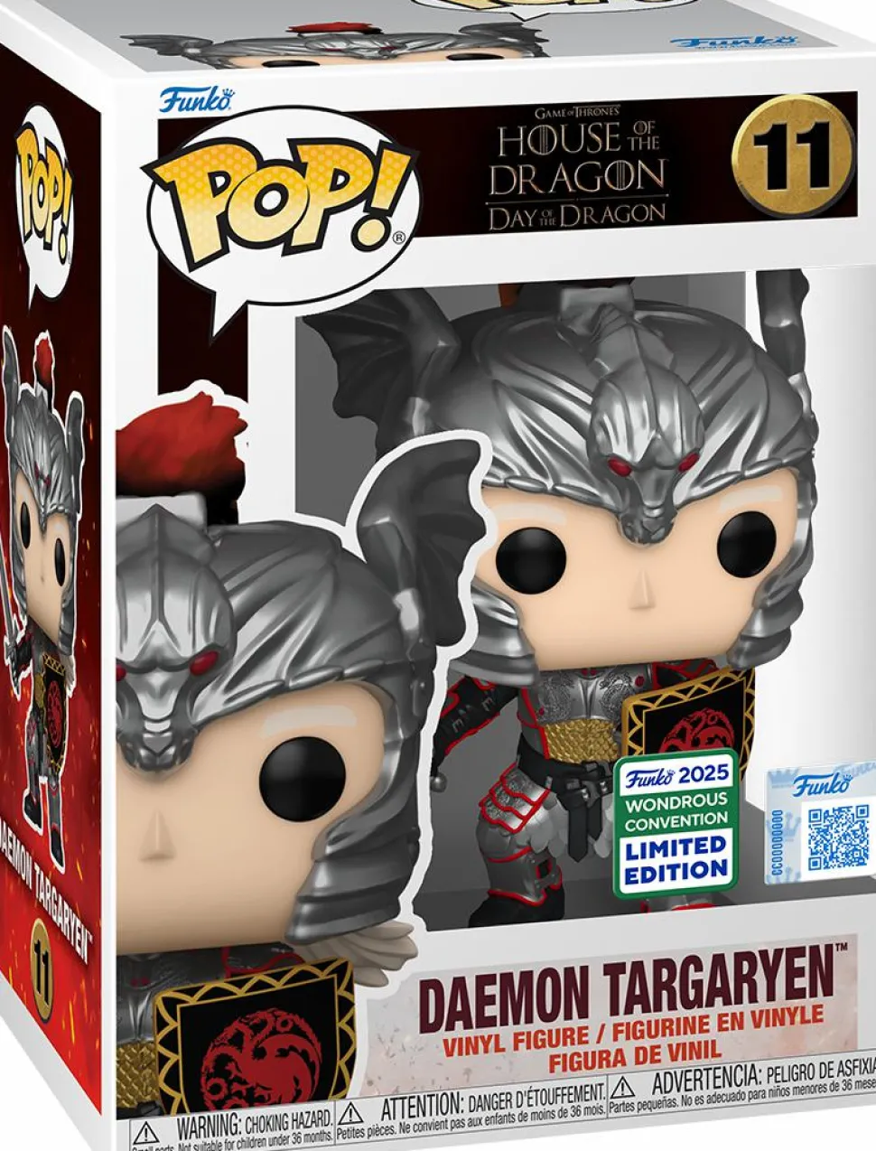 Game of Thrones: House of the Dragon - Daemon Targaryen (Day of the Dragon) Pop! Vinyl Figure (2025 Wondrous Convention Exclusive) (Popcultcha Exclusive)
