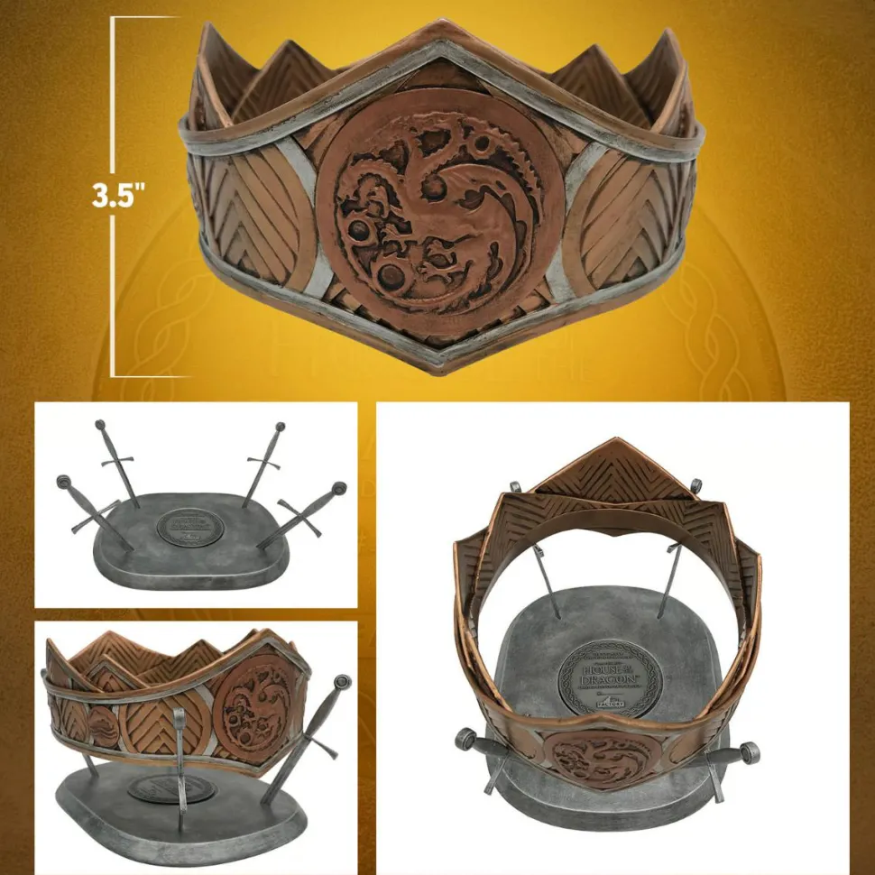 Game of Thrones: House of the Dragon - The Crown of King Viserys Targaryen 1:1 Scale Life Size Prop Replica