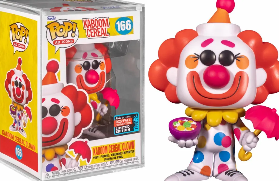 General Mills - Kaboom Cereal Clown Pop! Vinyl Figure in Acrylic Pop! Protector (2022 Fall Convention Exclusive / Popcultcha Exclusive)