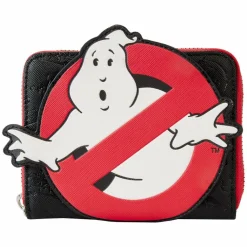 Ghostbusters - Logo Glow in the Dark 4" Faux Zip-Around Wallet