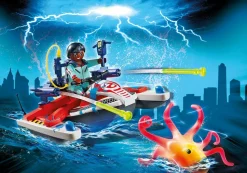 Ghostbusters - Playmobil Zeddemore with Aqua Scooter Set (9387)