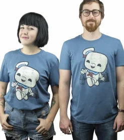 Ghostbusters - Stay Puft Marshmallow Man Pop! Tees Mens Indigo T-Shirt