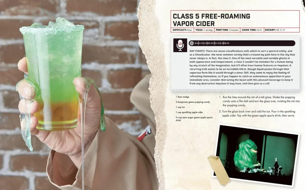 Ghostbusters - The Official Cookbook Hardcover Book
