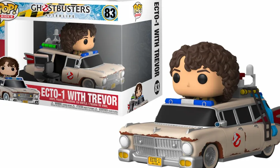 Ghostbusters: Afterlife - Trevor with Ecto-1 Pop! Rides Vinyl Figure
