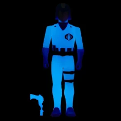 G.I. Joe - Cobra Commander Glow Patrol Glow-in-the-Dark ReAction 3.75” Action Figure