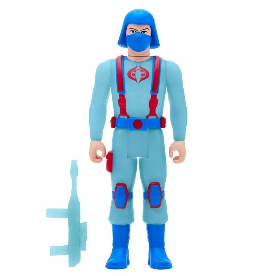 G.I. Joe - Cobra Trooper (Y-Back) Glow Patrol Glow-in-the-Dark ReAction 3.75” Action Figure
