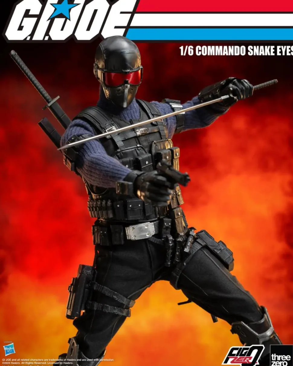 G.I. Joe - Commando Snake Eyes FigZero 1/6th Scale Action Figure