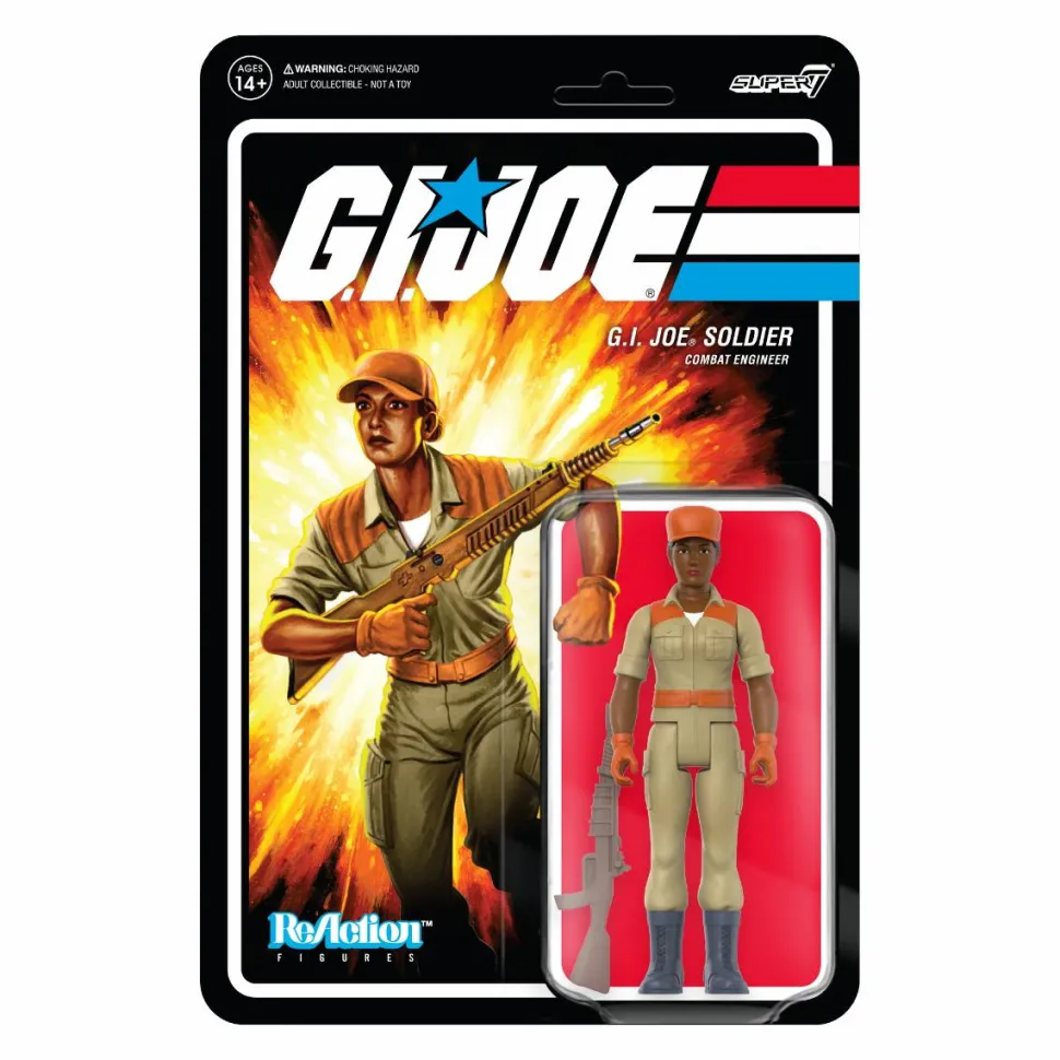 G.I. Joe - G.I. Joe Soldier Combat Engineer with Laser Rifle ReAction 3.75” Action Figure
