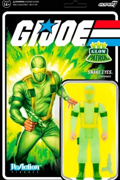 G.I. Joe - Snake Eyes Glow Patrol Glow-in-the-Dark ReAction 3.75” Action Figure