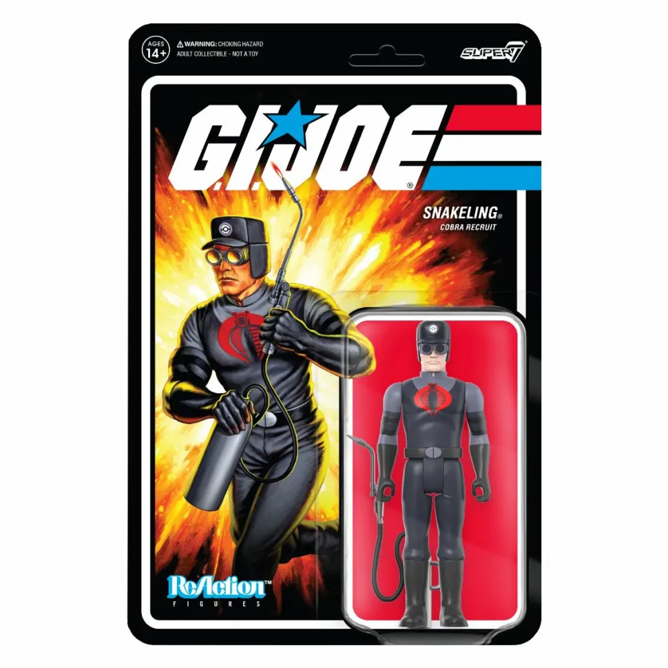 G.I. Joe - Snakeling Cobra Recruit with Blow Torch ReAction 3.75” Action Figure