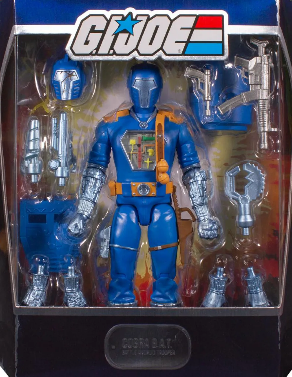 G.I. Joe - Snakelings ReAction & Cobra B.A.T. Ultimates! Action Figure Bundle (2022 SDCC Exclusive) (Set of 2)