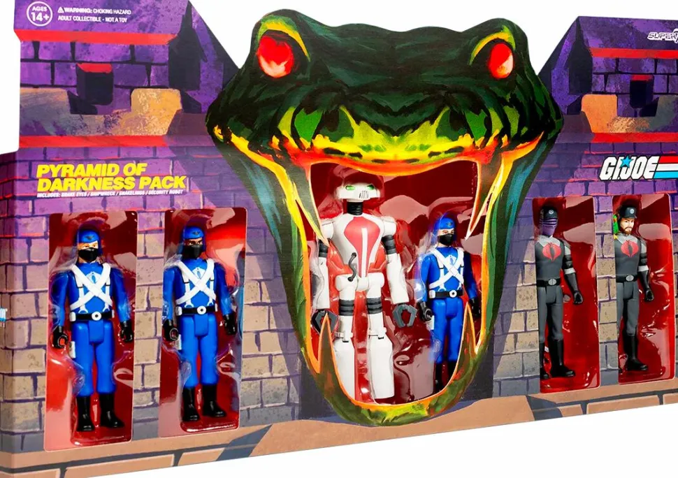 G.I. Joe - Snakelings ReAction 3.75” Action Figure 6-Pack (2022 SDCC Exclusive)