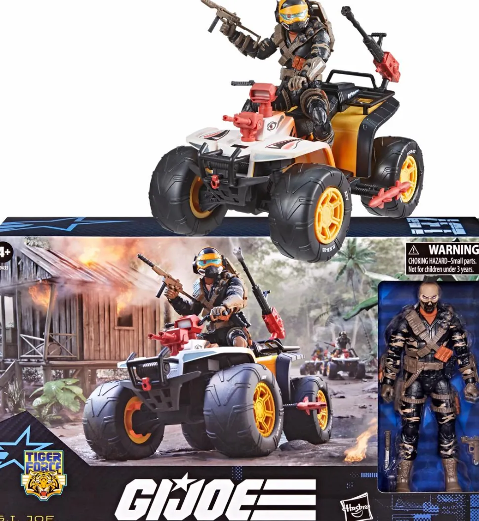 G.I. Joe - Tiger Force Wreckage & Tiger Paw ATV Classified Series 6" Scale Action Figure Vehicle Playset
