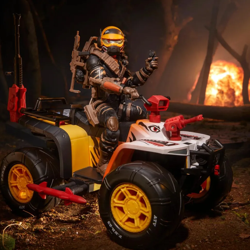 G.I. Joe - Tiger Force Wreckage & Tiger Paw ATV Classified Series 6" Scale Action Figure Vehicle Playset