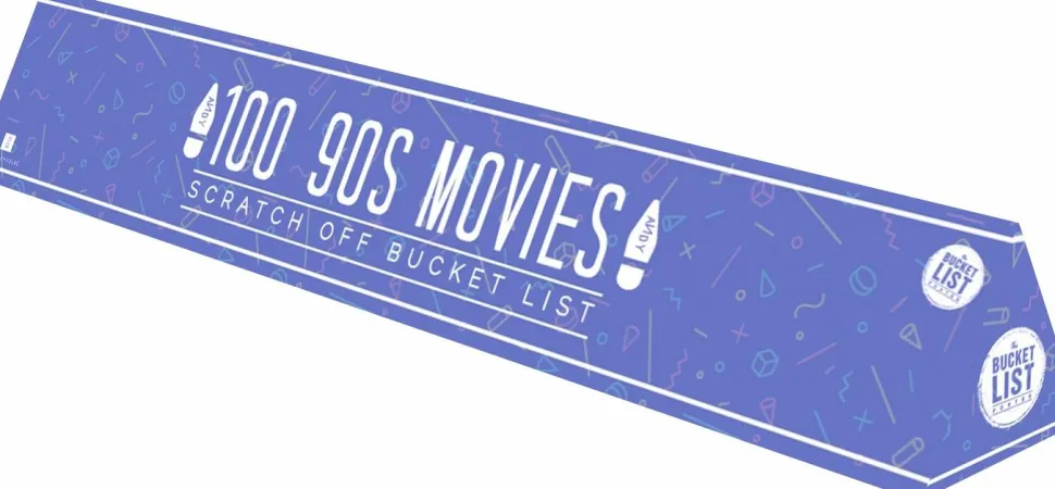 Gift Republic - 100 90's Movies Bucket List Scratch Off Poster