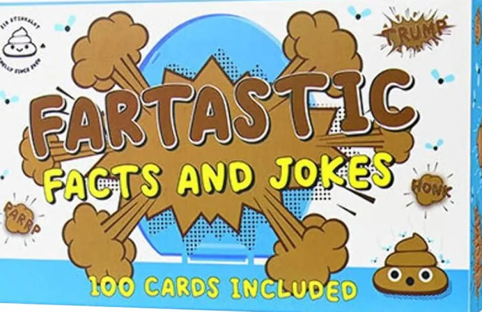 Gift Republic - Fartastic Facts & Jokes Card Deck (100 Cards)