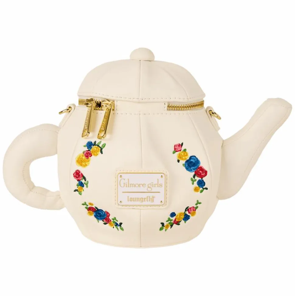 Gilmore Girls - Dragonfly Inn Figural Teapot 9" Faux Leather Crossbody Bag