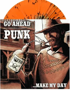 Go Ahead Punk …Make My Day - A Punk Compilation by Various Artists LP Vinyl Record (2022 Record Store Day Exclusive Orange Splatter Vinyl)