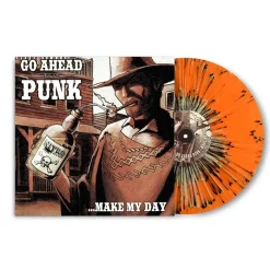 Go Ahead Punk …Make My Day - A Punk Compilation by Various Artists LP Vinyl Record (2022 Record Store Day Exclusive Orange Splatter Vinyl)
